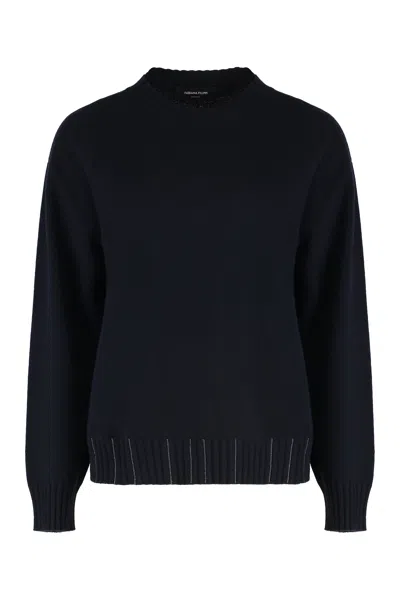 FABIANA FILIPPI FABIANA FILIPPI WOOL-BLEND CREW-NECK SWEATER
