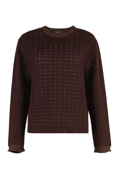 FABIANA FILIPPI WOOL-BLEND CREW-NECK SWEATER