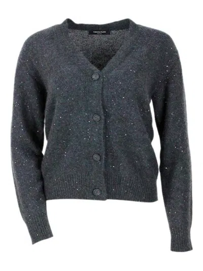 FABIANA FILIPPI SUÉTER CUELLO REDONDO - GRIS