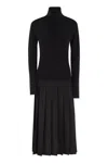 Fabiana Filippi Platinum Dress With Flannel Skirt