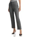 Fabiana Filippi Wool Blend Flare Leg Ankle Pants In Gray