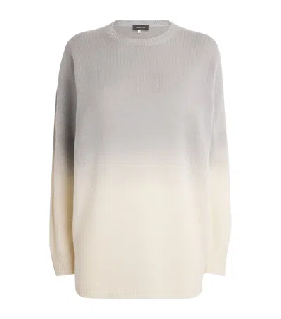 Fabiana Filippi Gradient Platinum Sweater In Grey