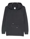 Fabiana Filippi Wool Blend Hoodie In Gray