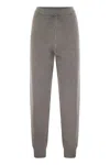 Fabiana Filippi Women's Wool-blend Jogging Trousers In Gray