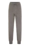 Fabiana Filippi Women's Wool-blend Jogging Trousers In Grey