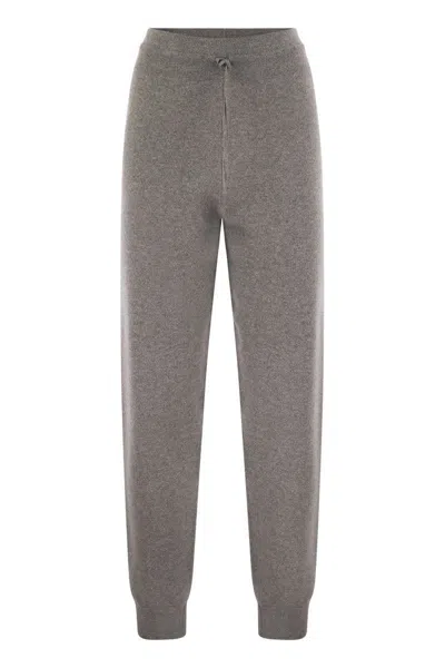 Fabiana Filippi Women's Wool-blend Jogging Trousers In Grey