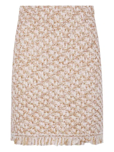 FABIANA FILIPPI WOOL BLEND MIDI SKIRT