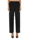 Fabiana Filippi Straight Leg Pants With Refined Silhouette In Black