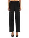 Fabiana Filippi Wool Blend Pants In Black