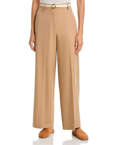 Fabiana Filippi Wool Blend Pants In Brown