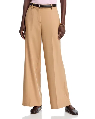 Fabiana Filippi Wool Blend Pants In Brown