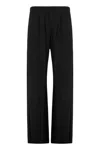 Fabiana Filippi Wool Blend Trousers In Black