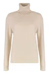 Fabiana Filippi Wool Blend Turtleneck Sweater In Neutral