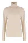 Fabiana Filippi Wool Blend Turtleneck Sweater In Neutral