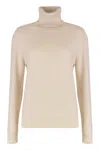 Fabiana Filippi Wool Blend Turtleneck Sweater In Neutral