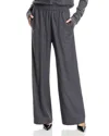 Fabiana Filippi Wool Blend Wide Leg Pants In Dark Grey