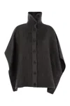 Fabiana Filippi Wool Turtleneck Cape