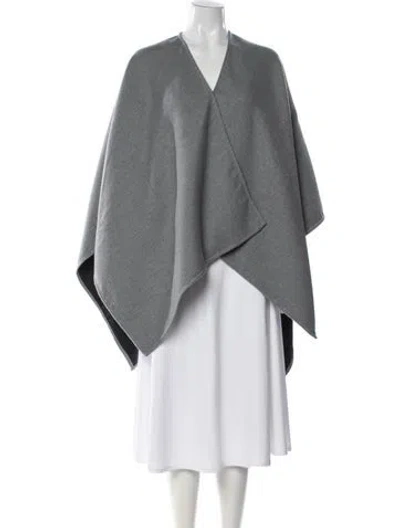 Pre-owned Fabiana Filippi Wool Cape In Gray