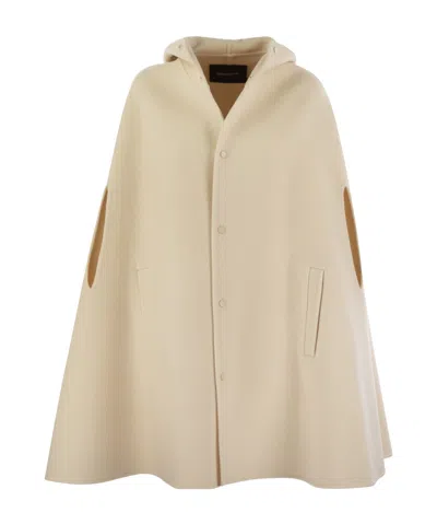FABIANA FILIPPI FABIANA FILIPPI HOODED BUTTON-UP CAPE
