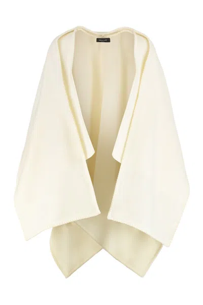 Fabiana Filippi Wool Cape In Brown