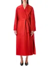 Fabiana Filippi Coat In Double Wool And Cashmere In Red