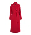 Fabiana Filippi Wool-cashmere Wrap Coat In Red