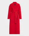 Fabiana Filippi Wool-cashmere Wrap Coat In Red