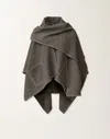 Fabiana Filippi Wool Cloak In Gray