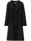 Fabiana Filippi Wool Coat In Black