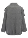 Fabiana Filippi Felted Jacket In Gray