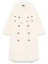 Fabiana Filippi Wool Coat In Neutrals