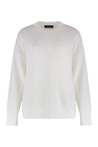 FABIANA FILIPPI FABIANA FILIPPI WOOL-COTTON BLEND CREW-NECK SWEATER