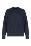 Fabiana Filippi Crew-neck Sweater With Lurex In Blue