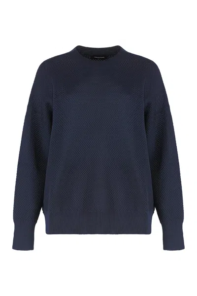 FABIANA FILIPPI WOOL-COTTON BLEND CREW-NECK SWEATER