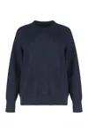 Fabiana Filippi Crew-neck Sweater With Lurex In Blue