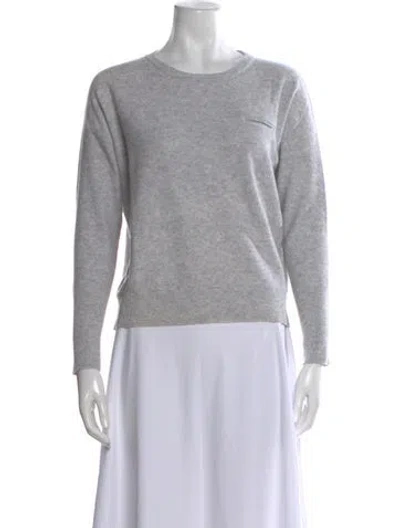 Pre-owned Fabiana Filippi Wool Crew Neck Sweater In Gray
