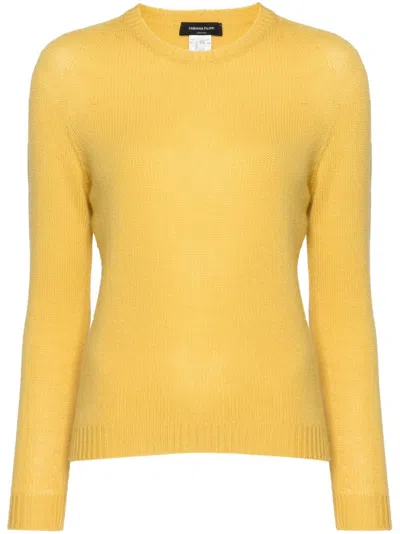 Fabiana Filippi Kaschmirpullover Mit Rundhalsausschnitt In Yellow
