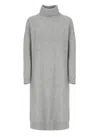Fabiana Filippi Platinum Midi Dress In Grey