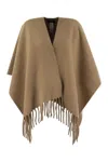 Fabiana Filippi Wool Jacket For Cozy Warmth In Brown