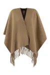 FABIANA FILIPPI FABIANA FILIPPI WOOL FRINGED CAPE