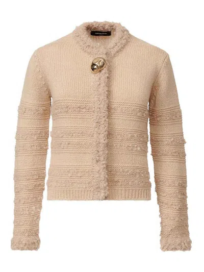 Fabiana Filippi Wool Jacket In Neutral