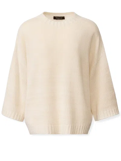 Fabiana Filippi Sequin-embellished Raglan-sleeve Jumper In Neutral