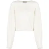 Fabiana Filippi Woman Sweater Ivory Size 6 Mohair Wool, Alpaca Wool, Polyamide, Virgin Wool, Silk In White