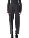 Fabiana Filippi Wool Jogging Pants In Gray