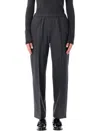 Fabiana Filippi Wool Jogging Pants In Gray