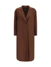 Fabiana Filippi Robe Notched Lapel Coat In Brown