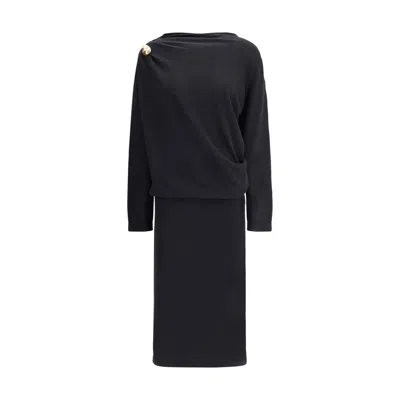 FABIANA FILIPPI WOOL LONG WOMEN'S DRESS
