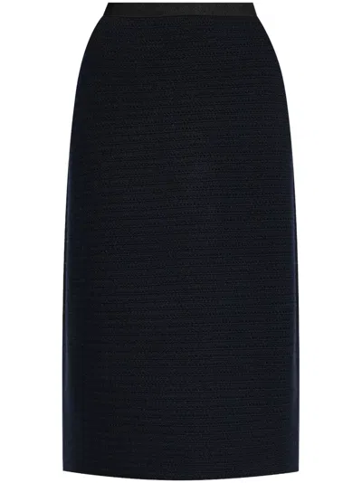 Fabiana Filippi Women's Pencil Knit Skirt In Blue