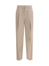 Fabiana Filippi Pleated Front Trousers In Nude