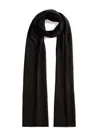 Fabiana Filippi Lightweight Long Rectangular Scarf With Sparkling Finish In Black